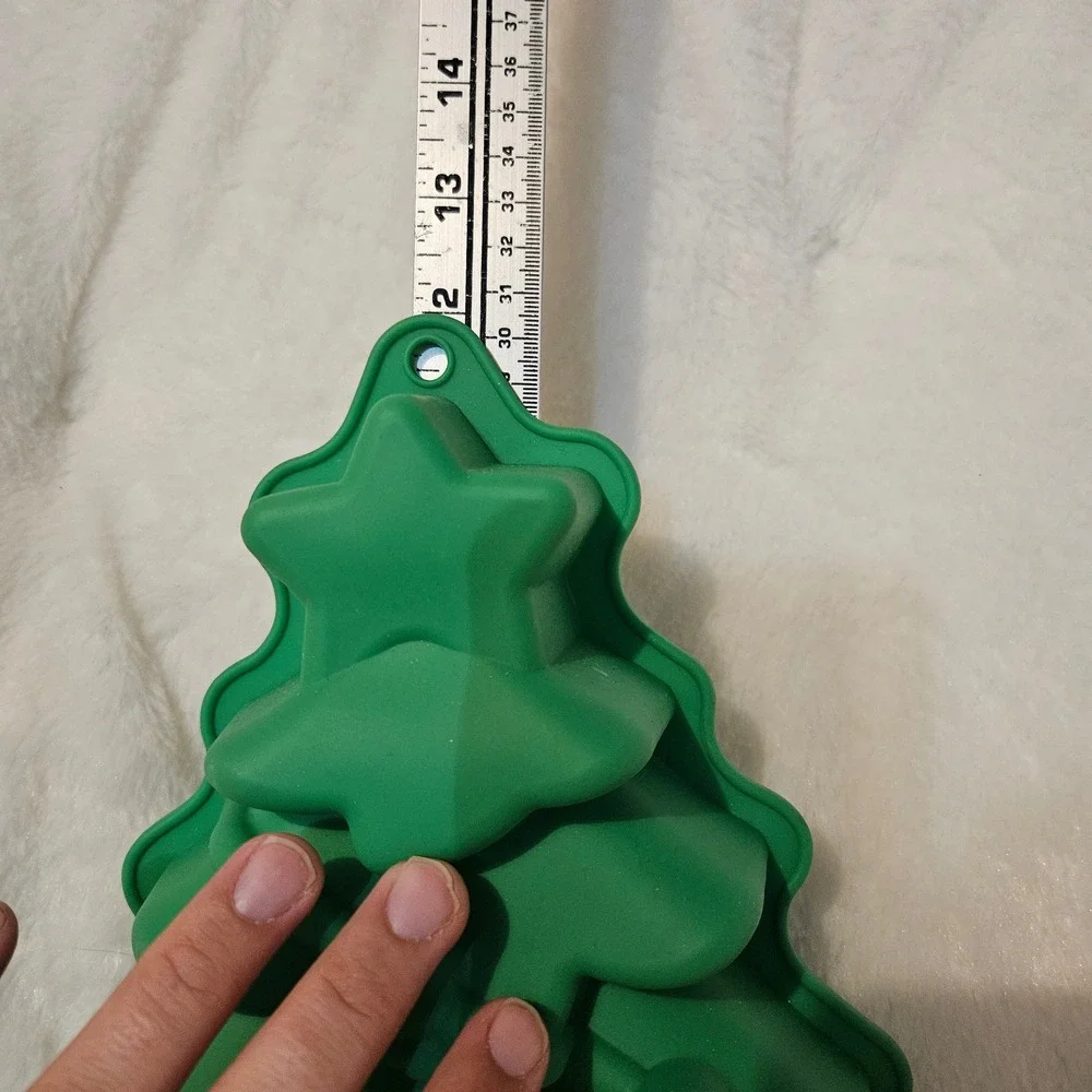 Christmas Tree Green Silicone Mold Festive Holiday Baking‎ Cake Chocolate Soap